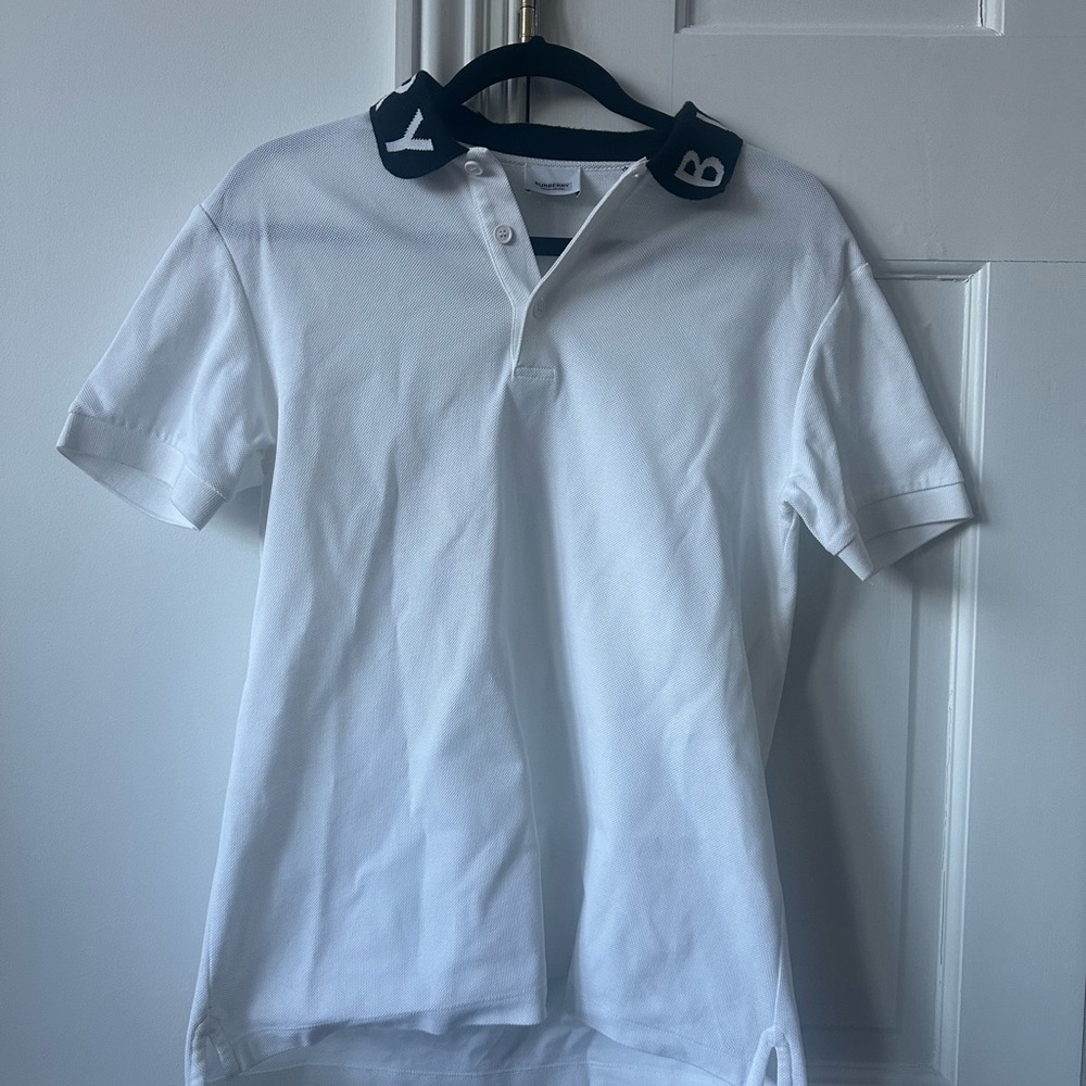 Burberry Men’s White Polo Shirt